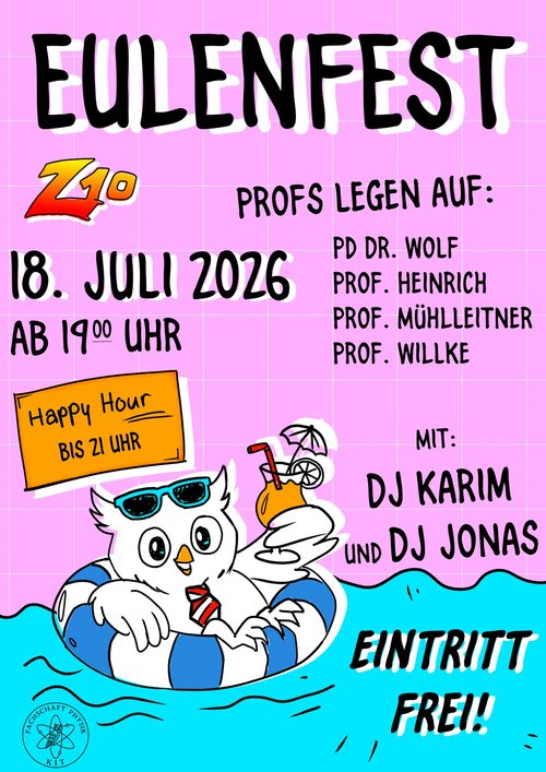 Eulenfest am 18. Juli 2026 ab 19 Uhr im Z10