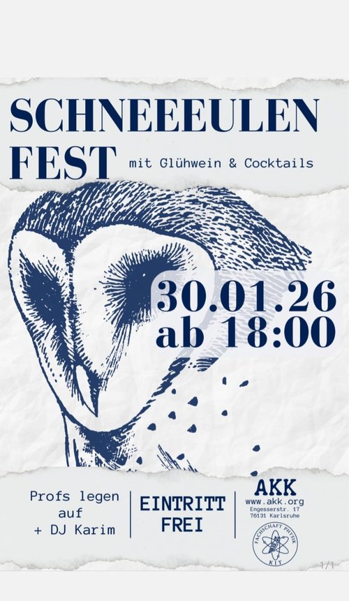 Eulenfest am 30.01.2026 mit Profs legen auf.